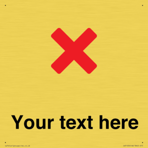 Custom plain background, red cross sign